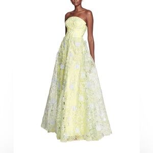 Marchesa Notte Cutwork 3D Gown NWT
